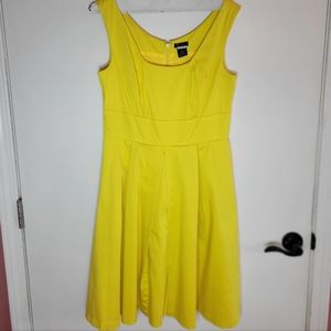 Yellow Fit n Flare Vintage Dress